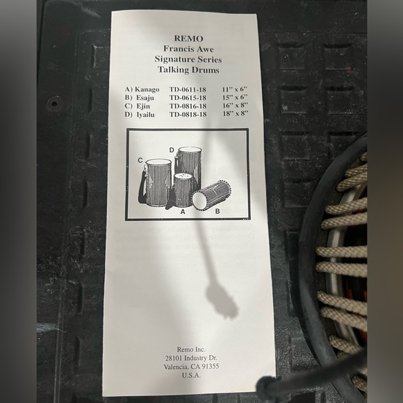 REMO Talking Drum - Picture 7 of 8